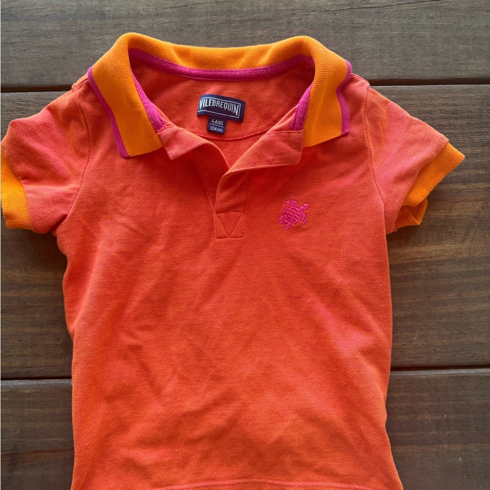 Vilebrequin Kids Orange Polo Shirt